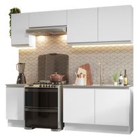 Mueble de Cocina Integral Glamy 240 cm Blanco 10