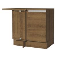 Mueble de Cocina Esquinero 1 Puerta Glamy 94 cm Marrón