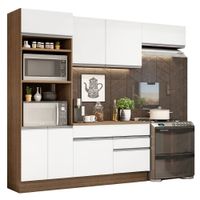 Mueble de Cocina Integral Glamy 270 cm Marrón/Blanco 14