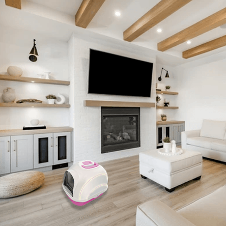 Arenero de Diseño Cerrado para Gato de Color Rosado Arenero de Diseño Cerrado para Gato de Color Rosado