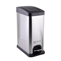 Papelera de Acero Inoxidable 20L Selecto Con Pedal (35.5x21.6x59.5 cm)