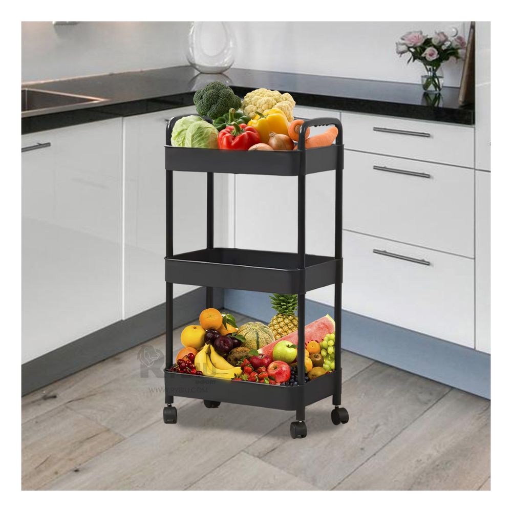 Estante de Plastico de Cocina Color Negro Y+Papel de Regalo Estante de Plastico de Cocina Color Negro Y+Papel de Regalo