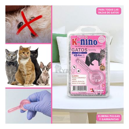 Pipeta Eliminador de Pulgas Color Rosado Y+Stickers Pipeta Eliminador de Pulgas Color Rosado Y+Stickers