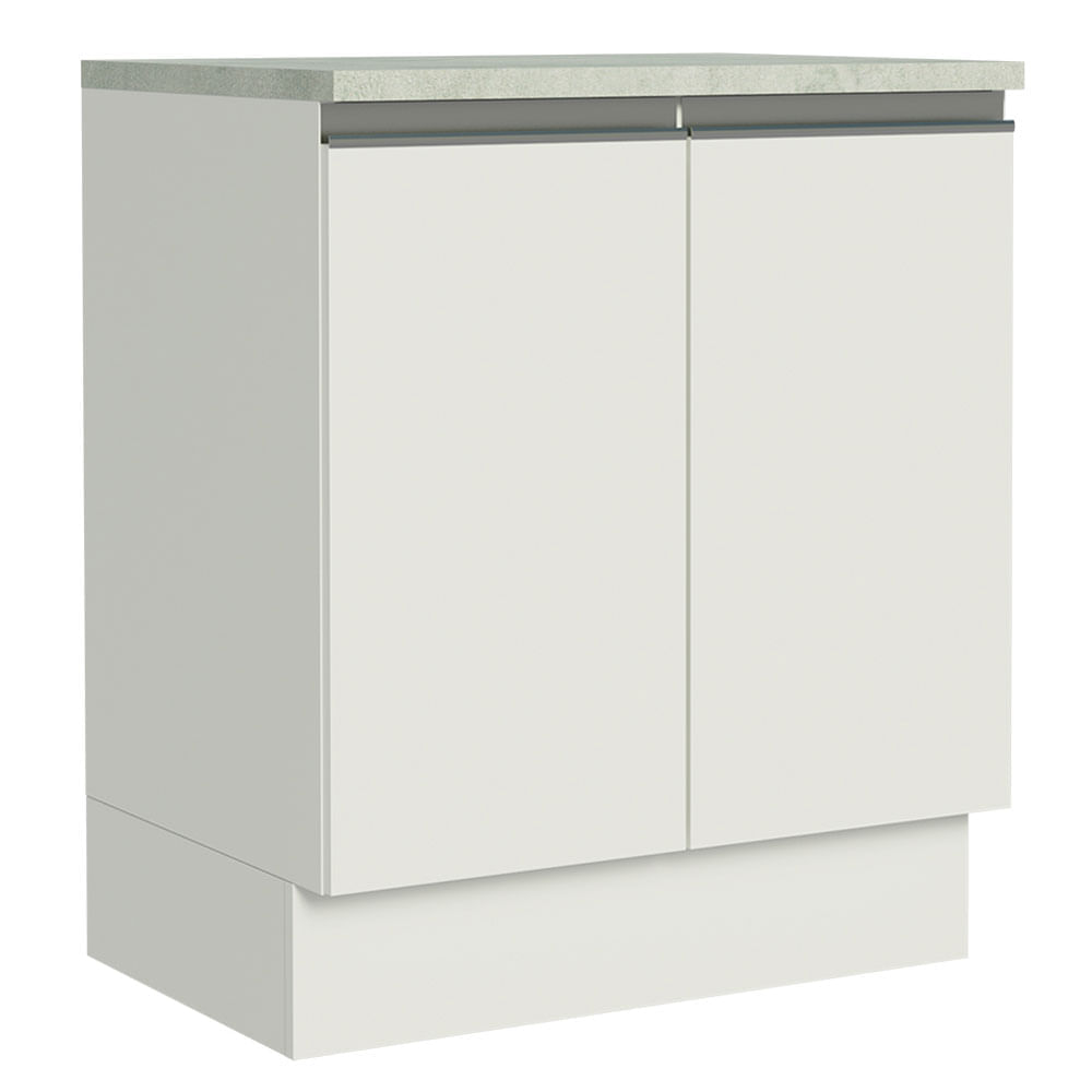 Mueble de Cocina 2 Puertas Glamy 70 cm Blanco