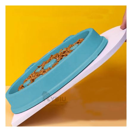 Plato Antiestres de Rana para Mascotas en Color Verde