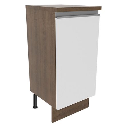 Mueble de Cocina 1 Puerta Glamy 35 cm Marrón/Blanco Mueble de Cocina 1 Puerta Glamy 35 cm Marrón/Blanco