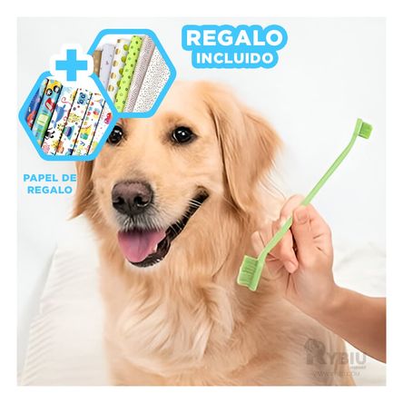 Cepillo de Dientes para Perro de 3 Piezas Y+Papel de Regalo Cepillo de Dientes para Perro de 3 Piezas Y+Papel de Regalo