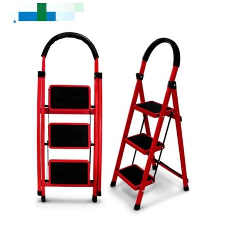Escalera Tijera Plegable de 3 Escalones Multifunción Soporte Seguro
