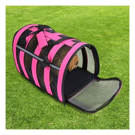 MochilaTransparpotador Reflectivos para Perro Color Fucsia MochilaTransparpotador Reflectivos para Perro Color Fucsia
