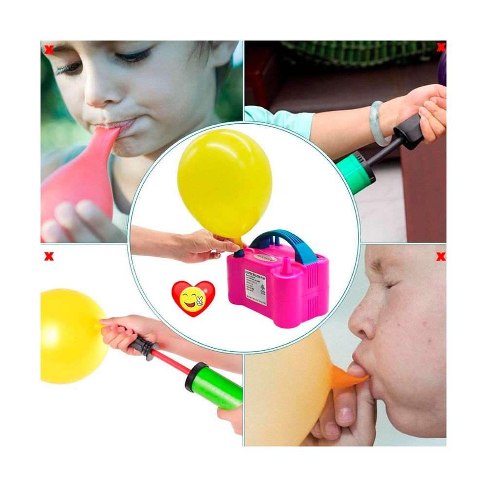 Inflador Manual de Globos Funcional de Color Fucsia Inflador Manual de Globos Funcional de Color Fucsia
