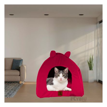 Cama Diseño de Iglu de Color Rojo Talla L Y+Agendita Cama Diseño de Iglu de Color Rojo Talla L Y+Agendita