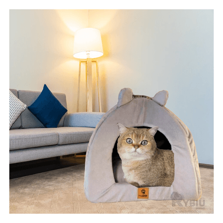 Cama para Mascota con Diseño Plomo Talla L Y+Papel de Regalo Cama para Mascota con Diseño Plomo Talla L Y+Papel de Regalo