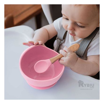 Plato y Cubierto Resistente en Rosado Y+Papel de Regalo Plato y Cubierto Resistente en Rosado Y+Papel de Regalo