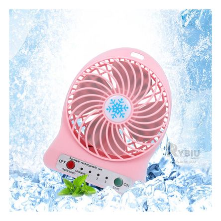 Mini Ventilador de Alta Eficiencia en Rosado Y+Agendita Mini Ventilador de Alta Eficiencia en Rosado Y+Agendita