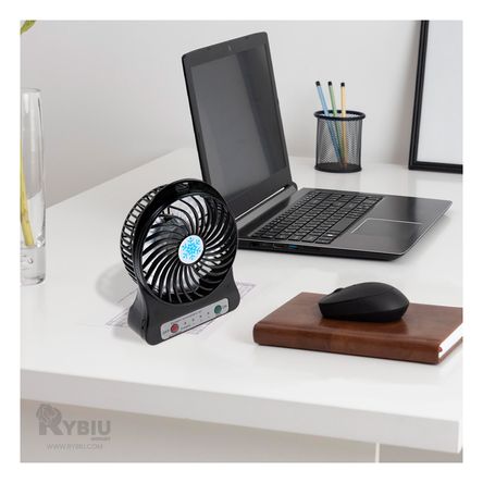 Ventilador Diseño Refrescante de Negro Y+Stickers Ventilador Diseño Refrescante de Negro Y+Stickers