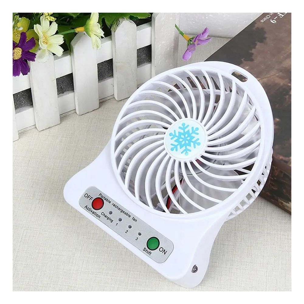 Ventilador Diseño Refrescante de Blanco Y+Stickers Ventilador Diseño Refrescante de Blanco Y+Stickers