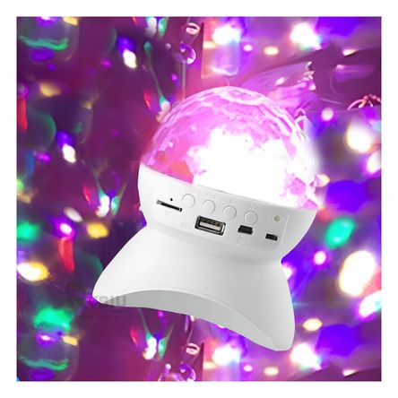 Bocina Bluetooth Lampara con Luces Blanco Y+Papel de Regalo Bocina Bluetooth Lampara con Luces Blanco Y+Papel de Regalo