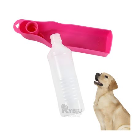 Botella para Paseo de Perro en Rosado Y+Post-it adhesivos