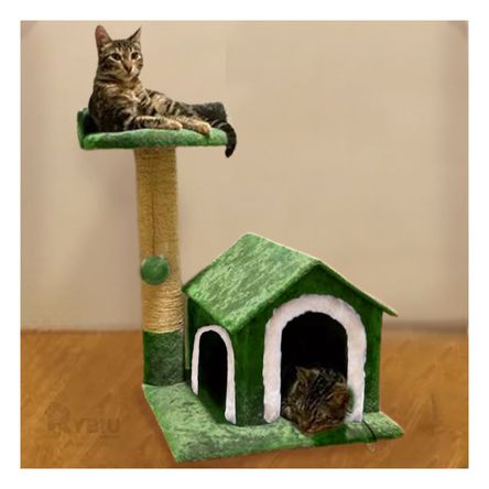 Centro de Ejercicios para Gatos en Verde Y+Post-it Adhesivos