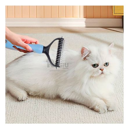 Cepillo Desenredante con Diseño Grande Celeste Y+Stickers