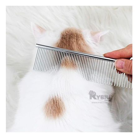 Peine Multiusos para Mascota en Color Plateado Y+Agendita Peine Multiusos para Mascota en Color Plateado Y+Agendita