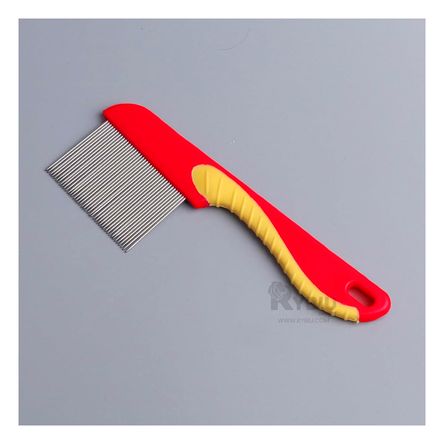 Peine Antipiojos para Perro y Todo Tipo de Pelo en Tono Rojo Peine Antipiojos para Perro y Todo Tipo de Pelo en Tono Rojo
