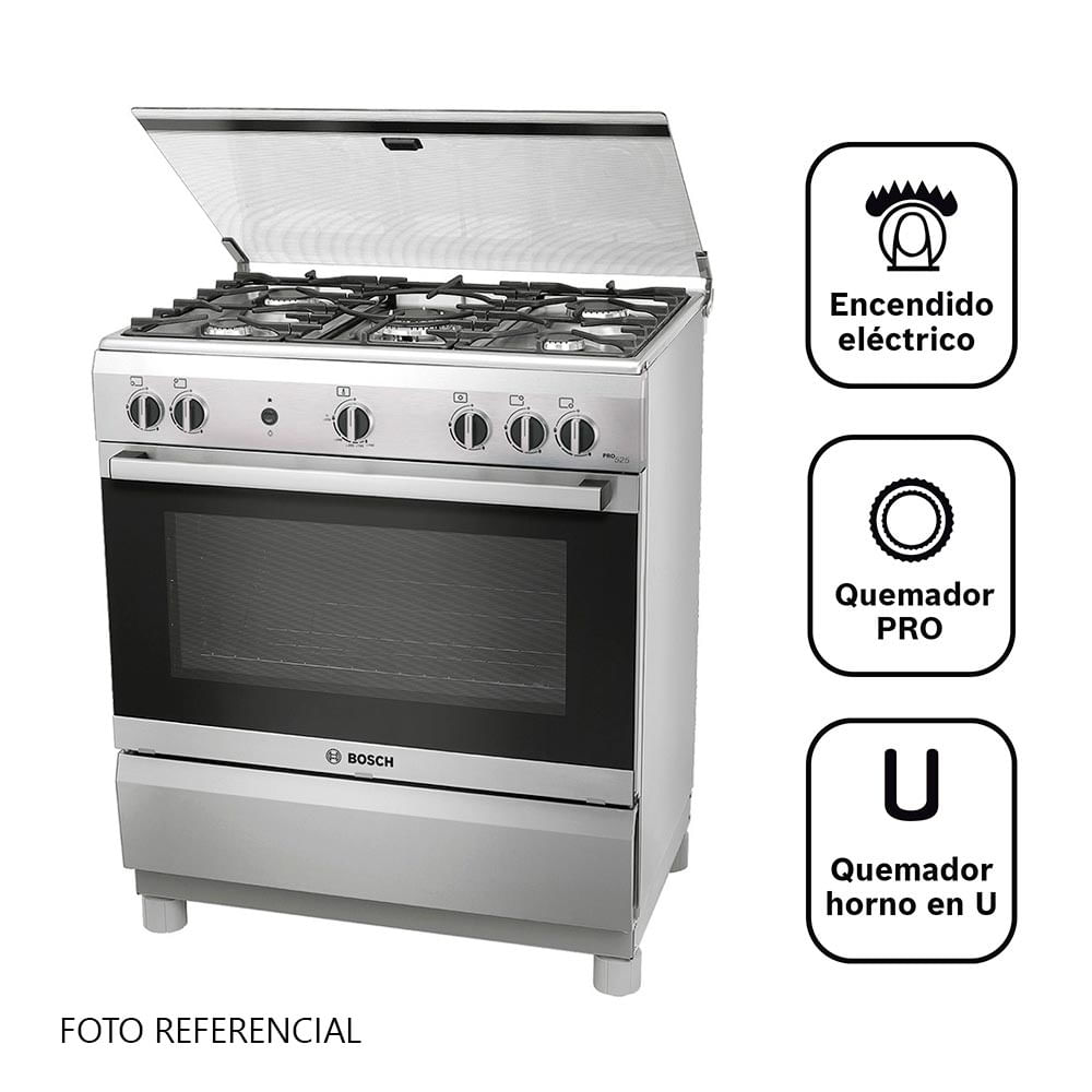 Cocina a gas Bosch PRO525 Inox 30\