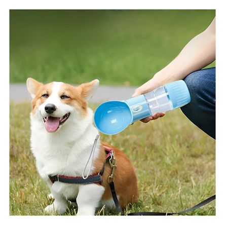 Dispensador para Mascota de Agua Tono Celeste Y+Stickers