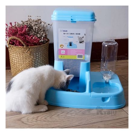Dispensador Automatico de Color Celeste Y+Papel de Regalo