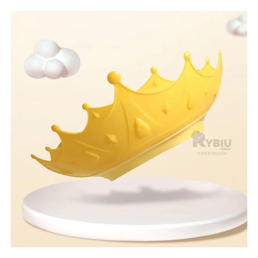 Corona de Ducha Ajustable para Niños en Color Amarillo Corona de Ducha Ajustable para Niños en Color Amarillo