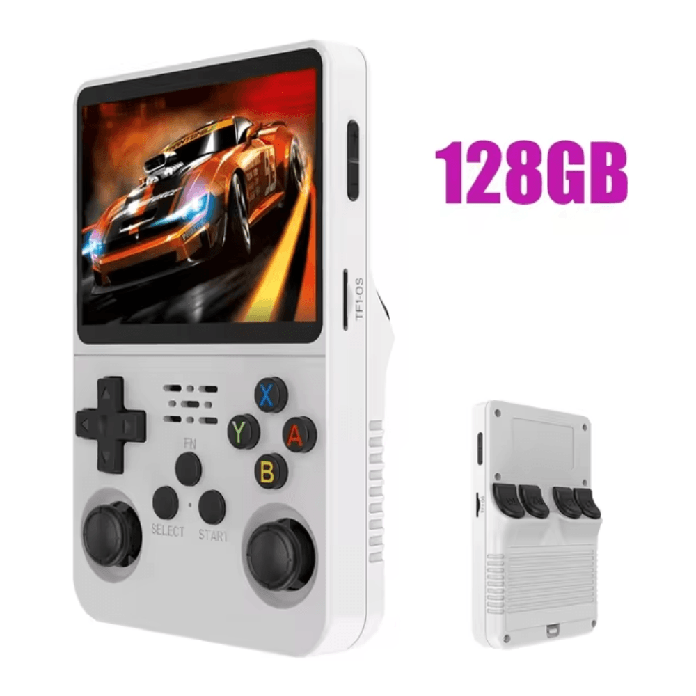 Consola R36S Portatil 128GB 30000 Juegos Blanco