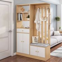 Estante Seperador Nakahara Marrón y Blanco R&R MUEBLES