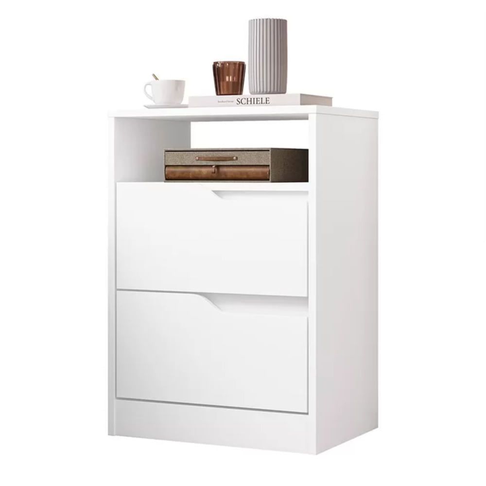 Velador Moderno Showtaro Blanco R&R MUEBLES
