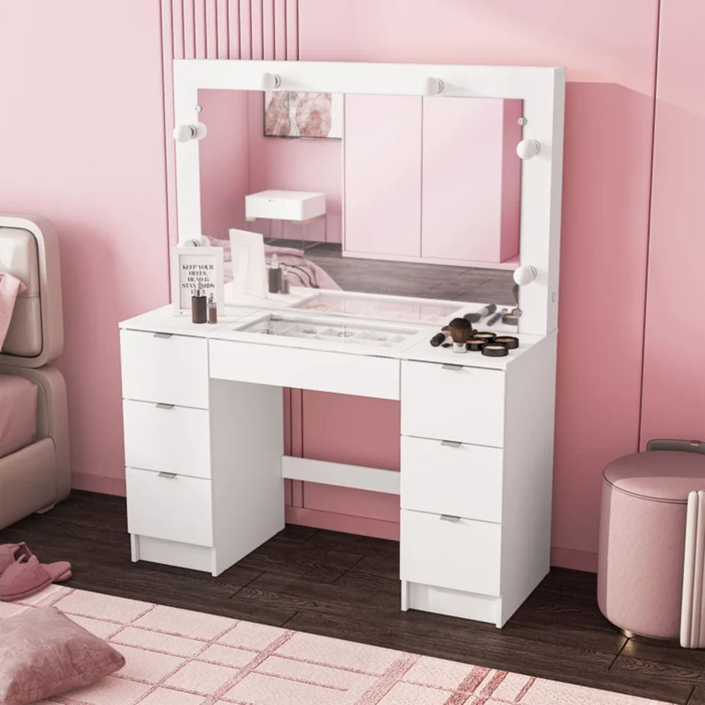 Tocador Moderno Saki Blanco R&R MUEBLES