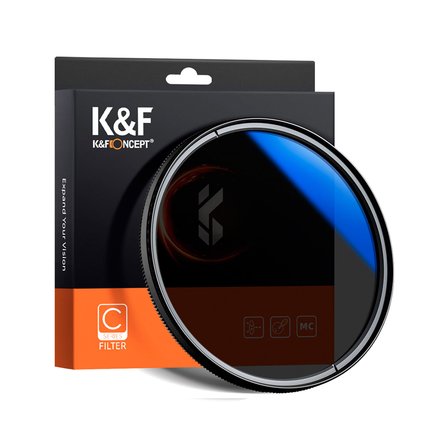 Filtro Polarizado CPL - Slim - Multi Coated - K&F Concept - 52mm