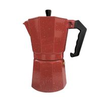 Cafetera Italiana Moka de 9 tazas Color Rojo de 450 ml
