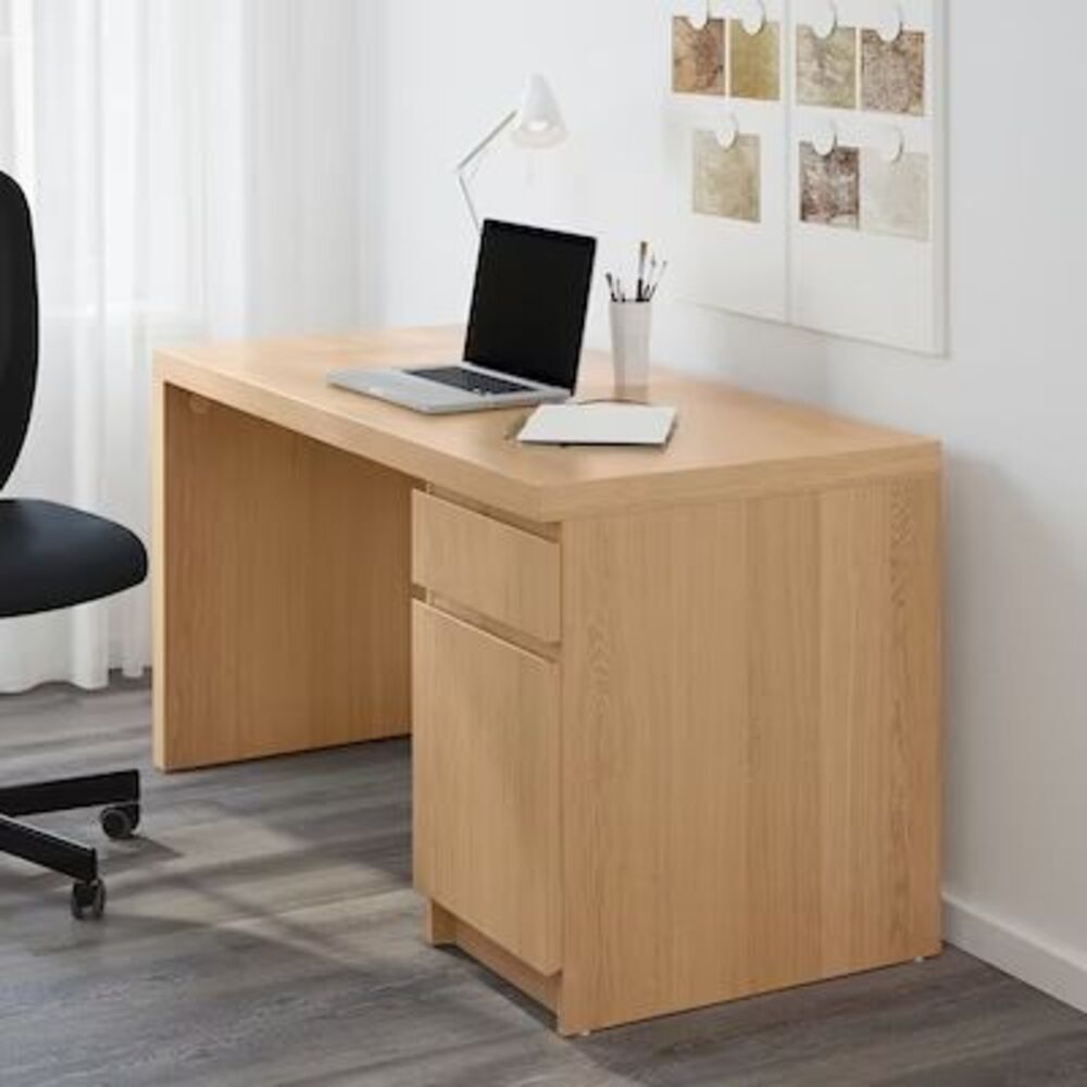 Escritorio Ryr Muebles Práctico Y Moderno Thalía Color Marrón Claro R&R MUEBLES