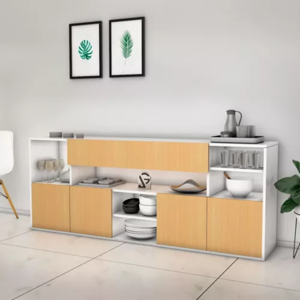 APARADOR VAJILLERO MODERNO SANDI BLANCO/HAYA RYR MUEBLES