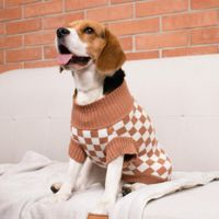 Suéter Mascotas Pretty Pet Marron Cuadros L