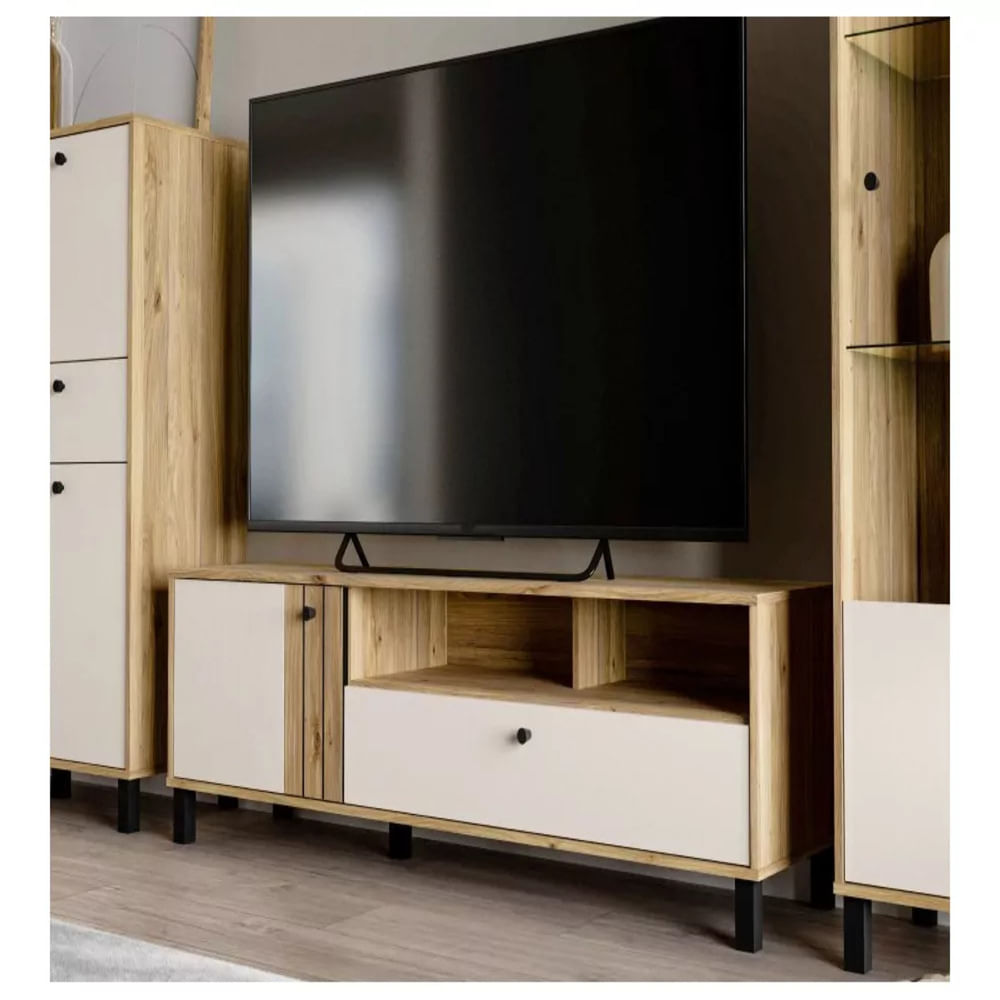 Mueble de TV Sakuragi Marrón y Blanco R&R MUEBLES