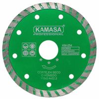 Disco Diamantado Turbo 4 1/2"" (115 mm) para Cerámica Kamasa KM254