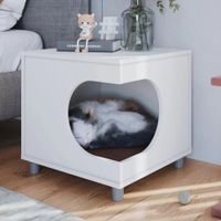 Velador Moderno Kawanishi Blanco R&R MUEBLES