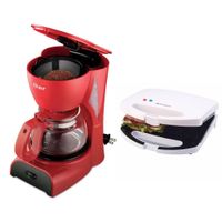 Combo Cafetera Oster Bvstdcd5r5 + Sandwichera ISG101 tipo grill