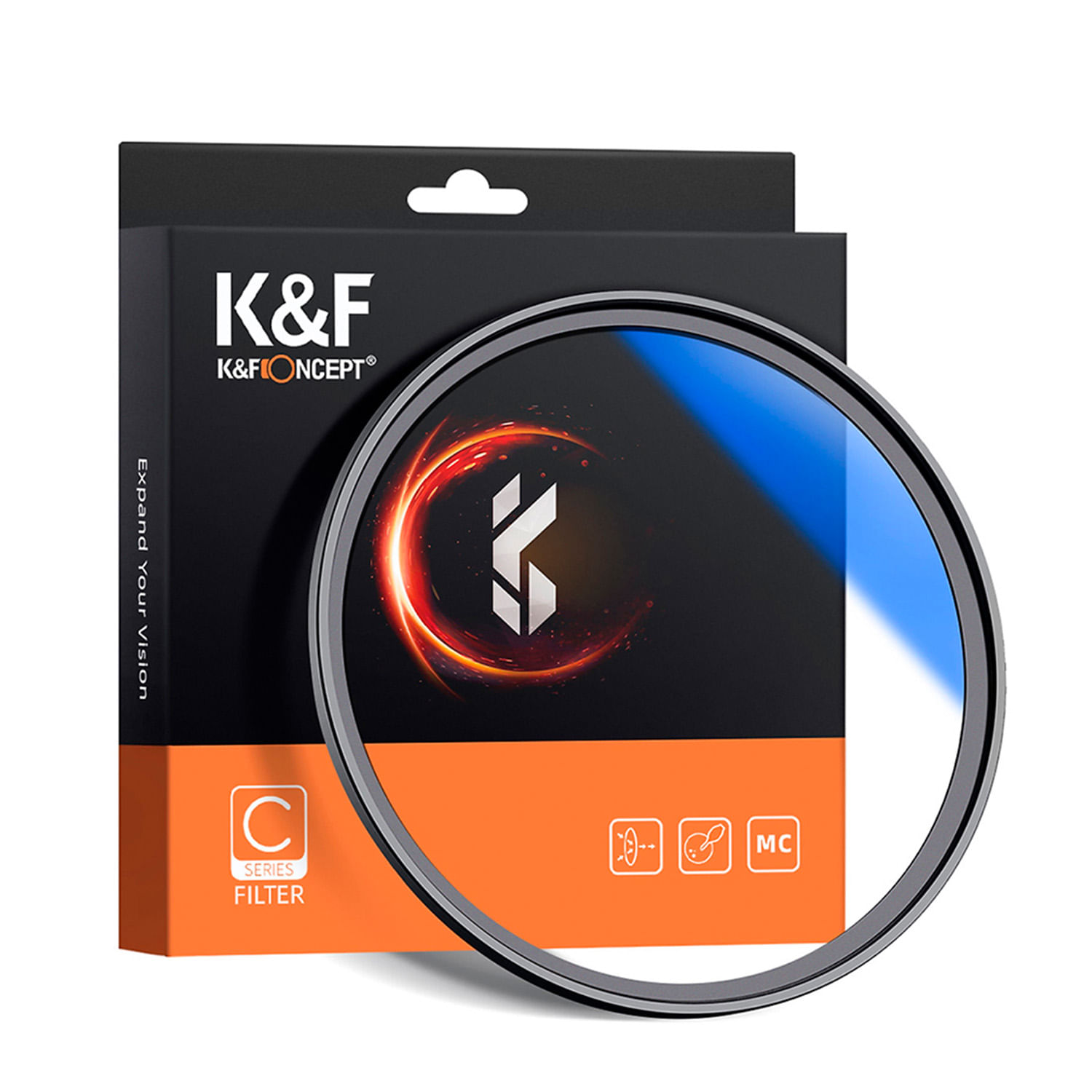 Filtro ultravioleta MCUV Blue Coat Slim – K&F Concept 82mm