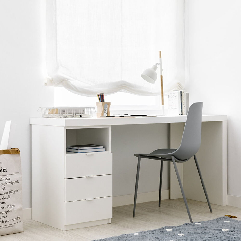 Escritorio Moderno Sayo Blanco R&R MUEBLES