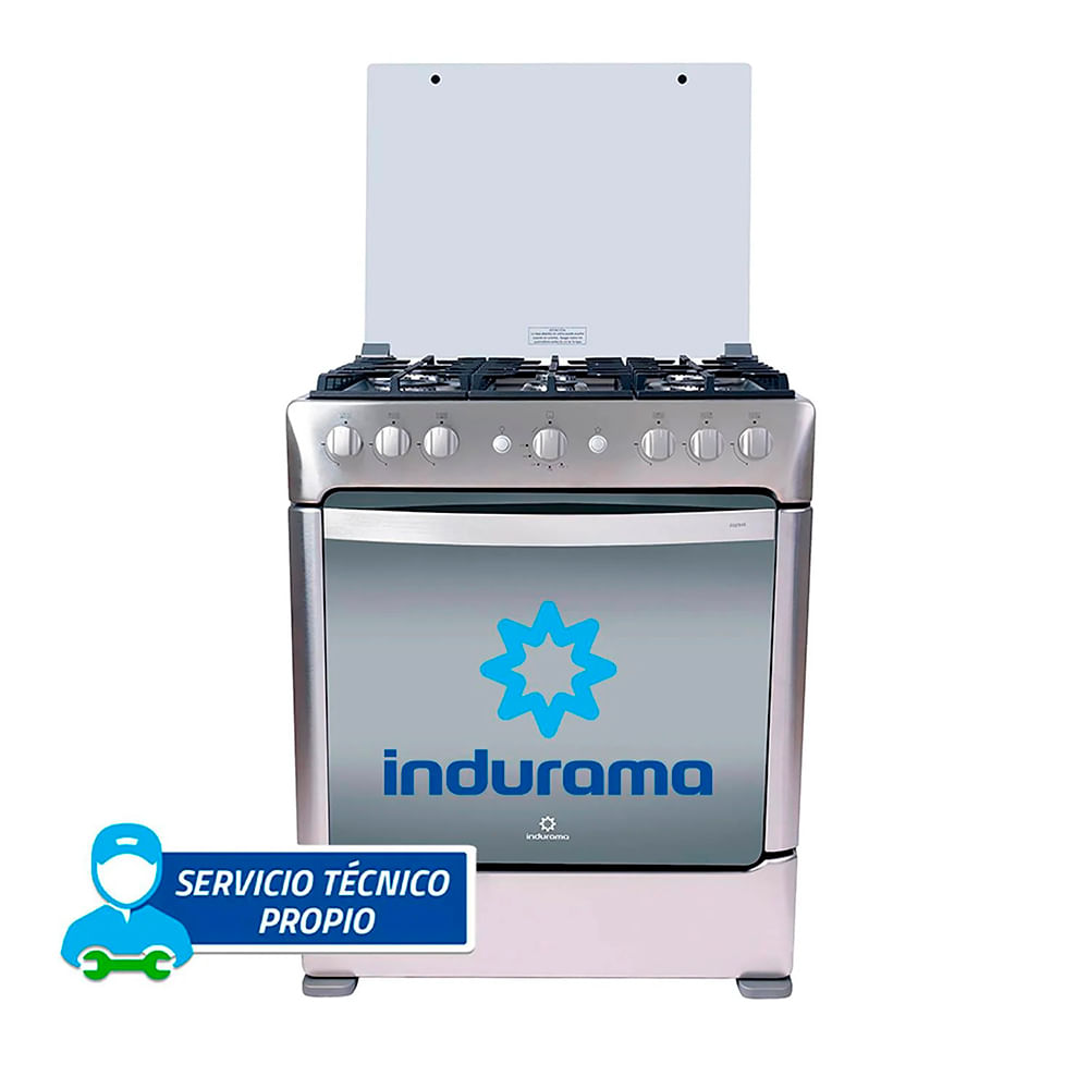 Cocina a Gas Indurama 6 Hornillas PARMA Zafiro