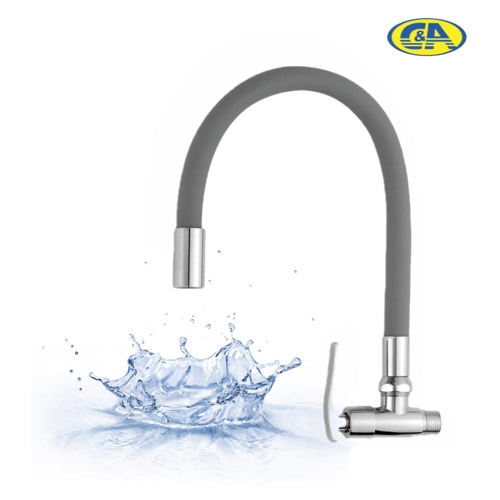 Llave para Lavadero Flexible a la Pared Gris C&A