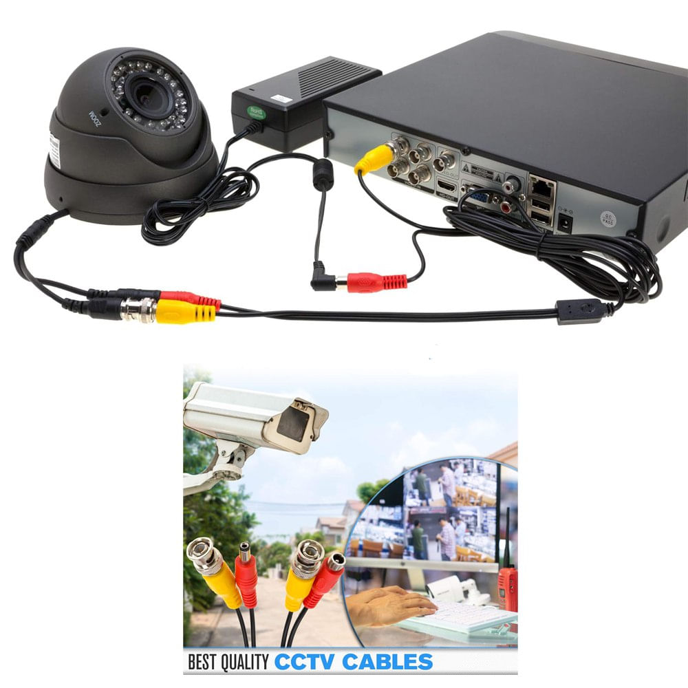 Cable de Video BNC DC Preparado 30 Metros CCTV Cámara Seguridad DVR ...