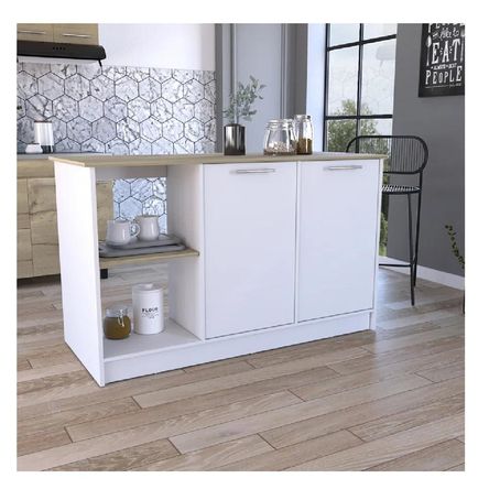 Mueble de Cocina Multiusos TU MESITA Mercury color Blanco/Duna 2 puertas Mueble de Cocina Multiusos TU MESITA Mercury color Blanco/Duna 2 puertas