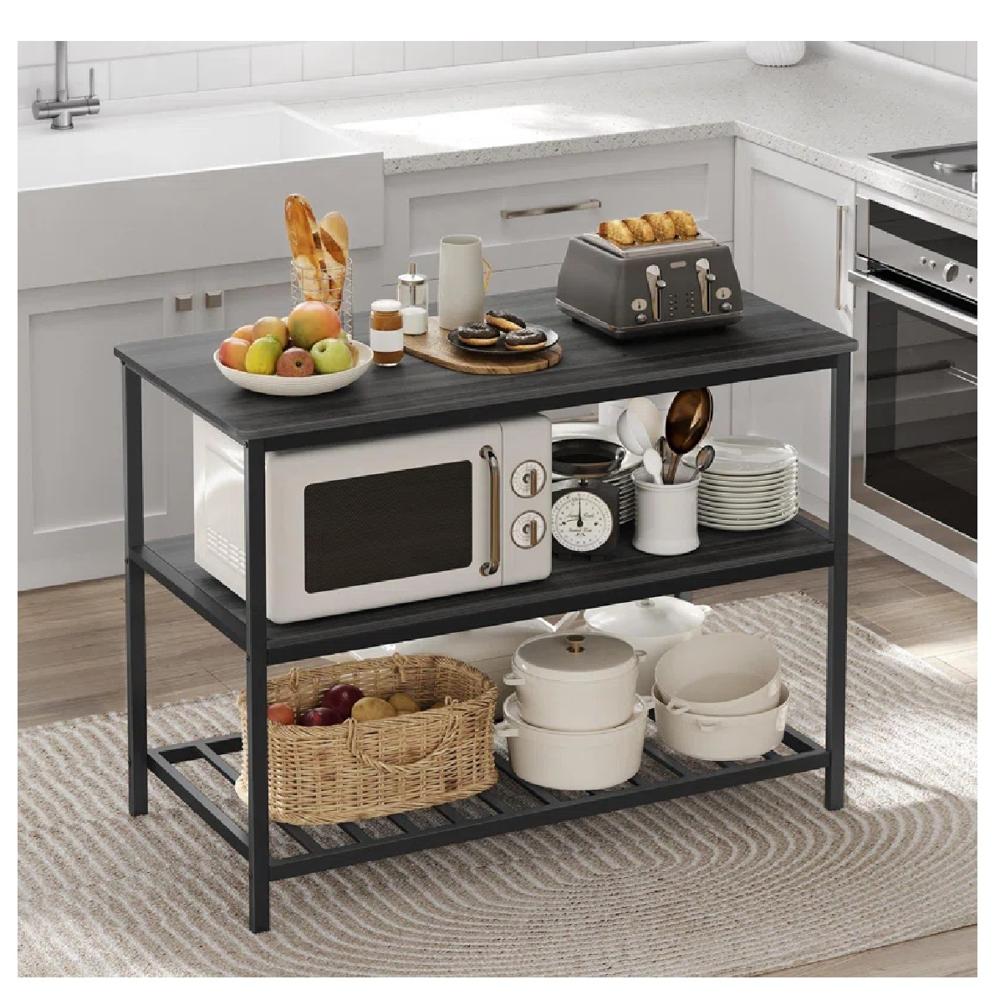 Mueble Auxiliar de Cocina Multiusos TU MESITA Vincent color Negro Mueble Auxiliar de Cocina Multiusos TU MESITA Vincent color Negro